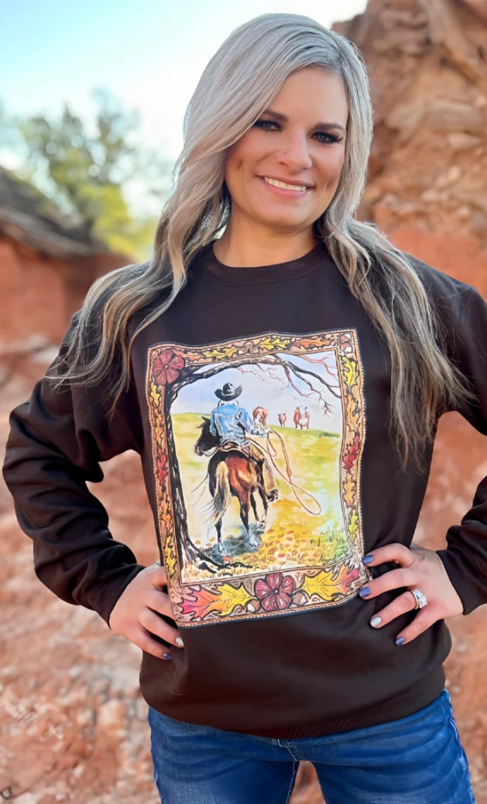 Fall Working Cowboy Sweatshirt