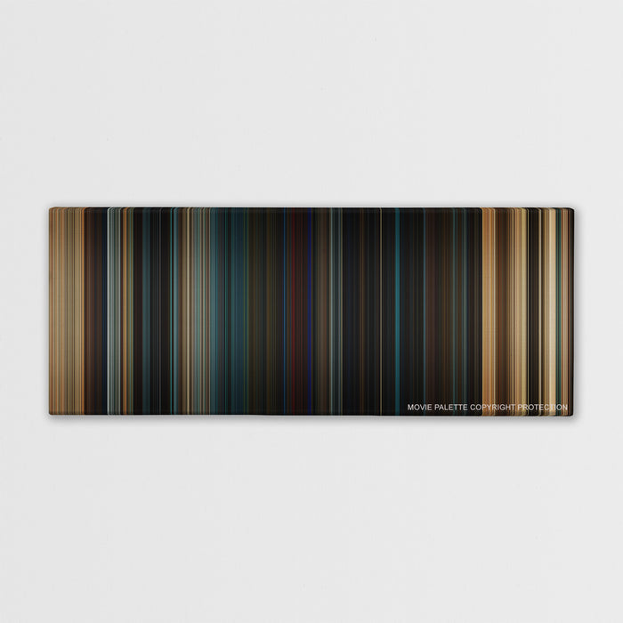Fast & Furious color palette canvas print: thousands of thin vertical stripes of color