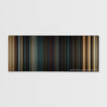 Fast & Furious color palette canvas print: thousands of thin vertical stripes of color