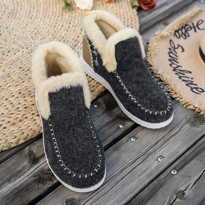 Faux Fur Lined Ankle Boots for Women – Cozy & Stylish Comfort