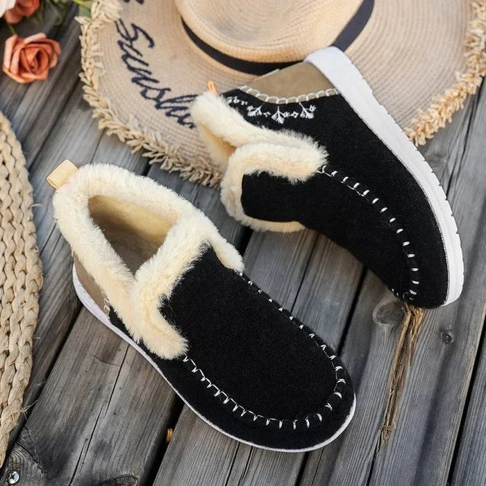 Faux Fur Lined Ankle Boots for Women – Cozy & Stylish Comfort