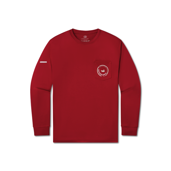 Crimson with Tan and White