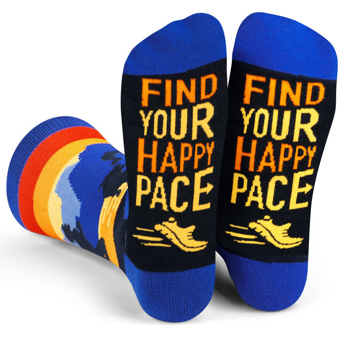 Find Your Happy Pace (Running) Socks - Pine & Moss