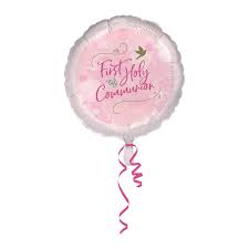 First Holy communion pink