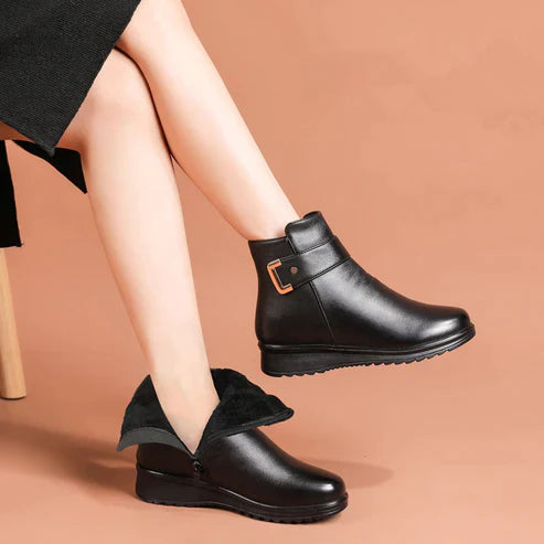 Fleece Lined Winter Shoes for Women – Cozy & Non-Slip Design
