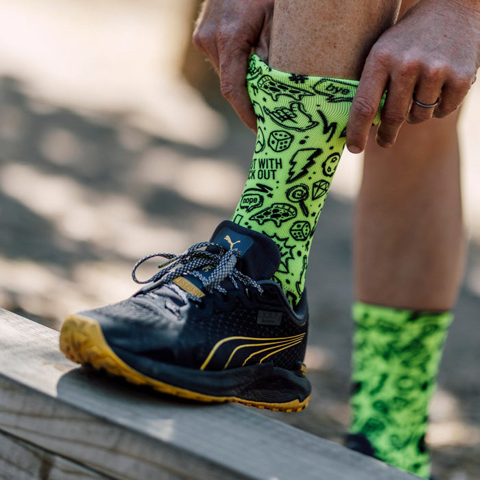 Fluo Doodle Crew Socks