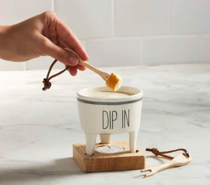 Fondue Dip and Forks Set - Pine & Moss