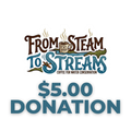 From Steam to Streams - Project Donations