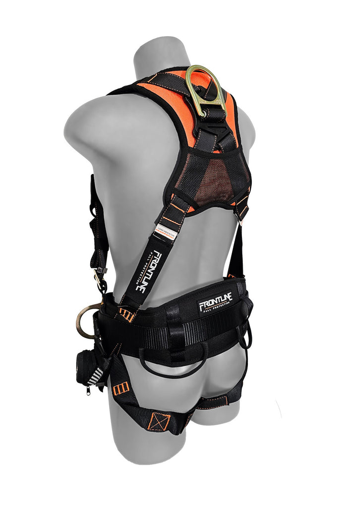 Frontline 100CTB Combat™ Construction Full Body Harness with Tongue Buckle Legs and Trauma Straps