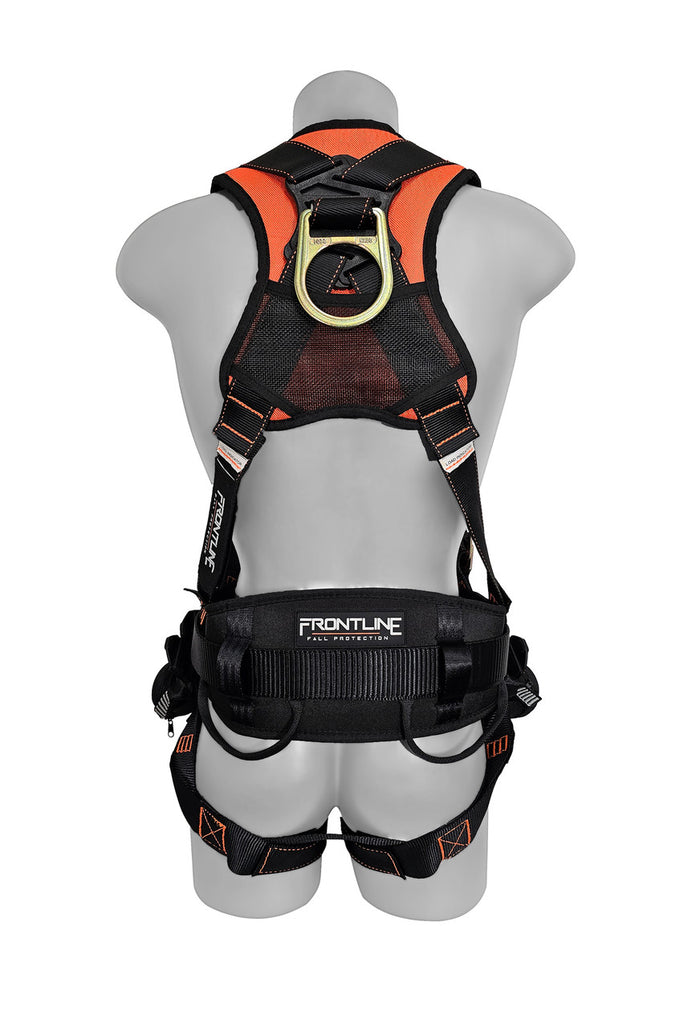 Frontline 100CTB Combat™ Construction Full Body Harness with Tongue Buckle Legs and Trauma Straps