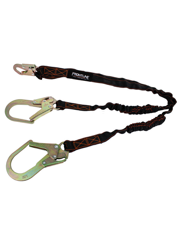 Frontline LIS62R Combat™ Twin Leg 6' Rebar Hook Lanyard with Internal Shock Absorber