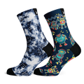 Galactic & Robots Kids Crew Socks Combo