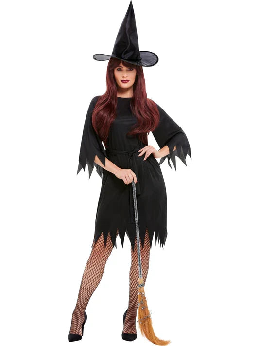 Glam Witch Costume, Black