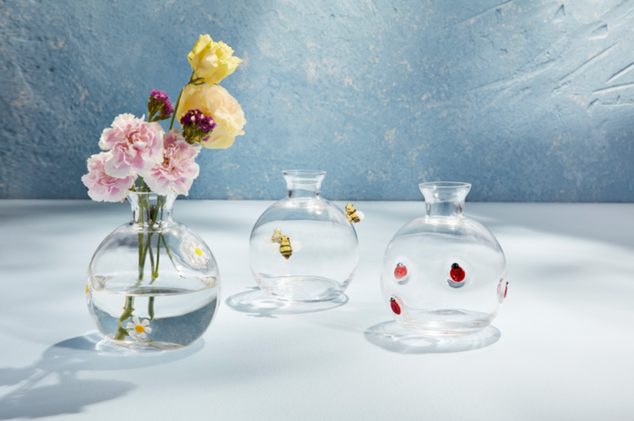 Glass Inlay Vases - Pine & Moss