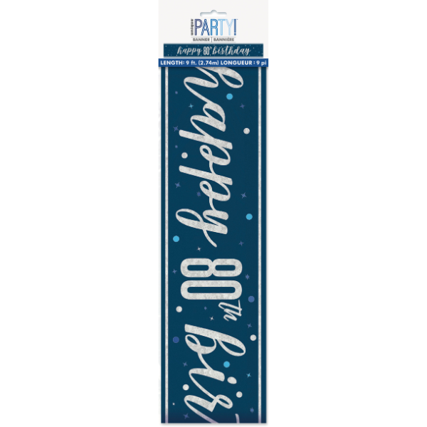 Glitzy Banner - 80th