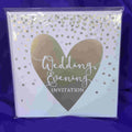Golden Heart Wedding Evening Invitation