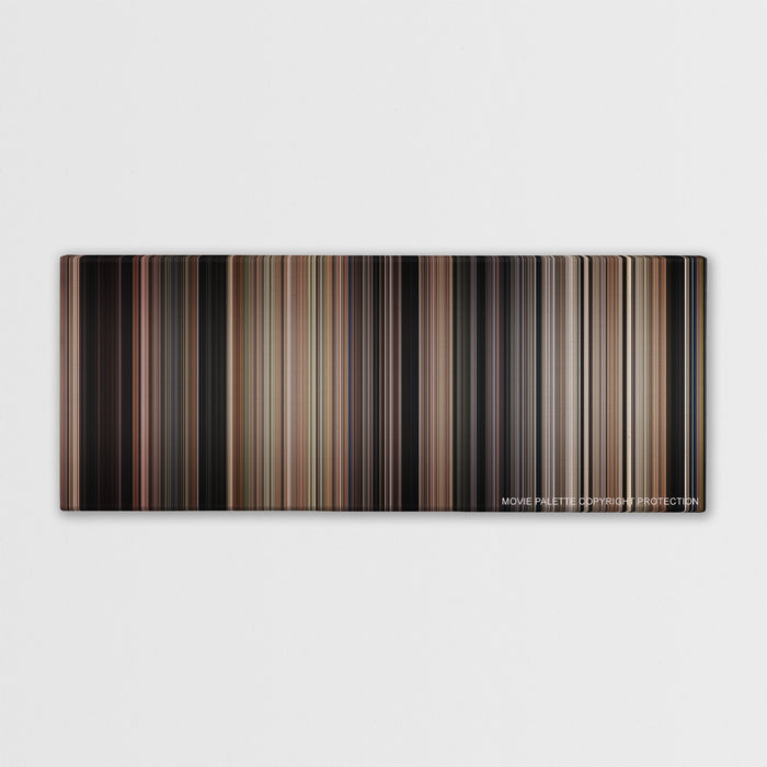 Hachi: A Dog's Tale color palette canvas print: thousands of thin vertical stripes of color
