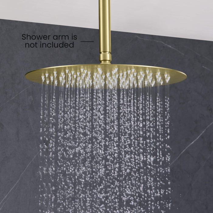 Halo 12" Metal Rain Shower Head 2mm Ultra Thin Profile  - RS102
