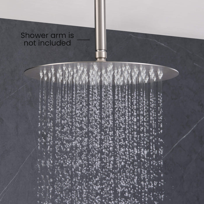 Halo 12" Metal Rain Shower Head 2mm Ultra Thin Profile  - RS102