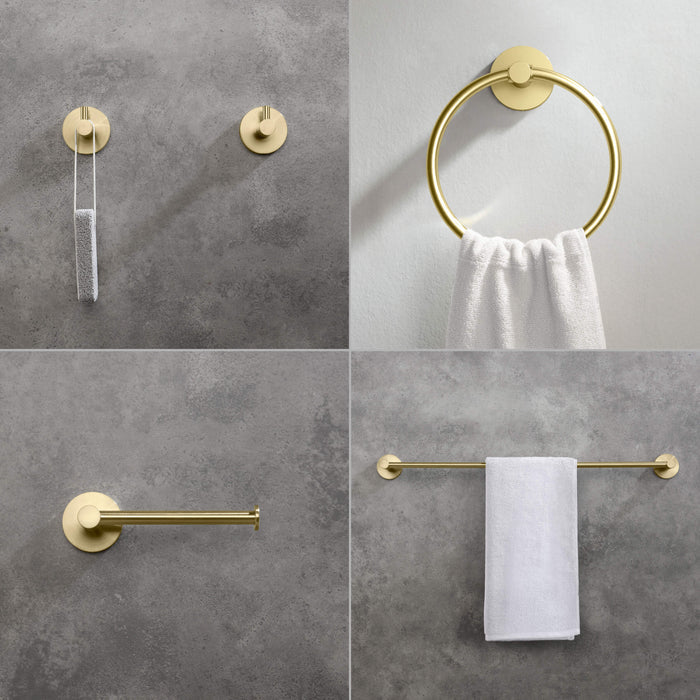 Halo 5-Piece Bathroom Hardware Set - C-CBA14-5-1