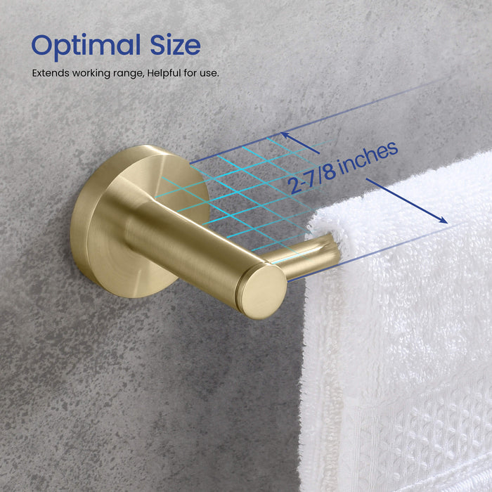 Halo 5-Piece Bathroom Hardware Set - C-CBA14-5-1