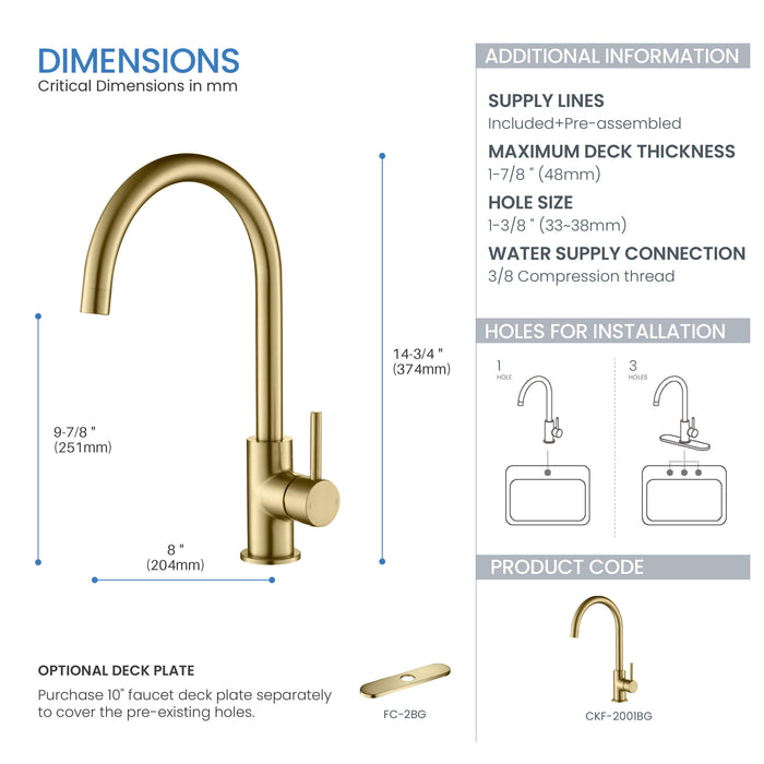 Halo Single Handle Bar Sink Faucet - CKF-2001