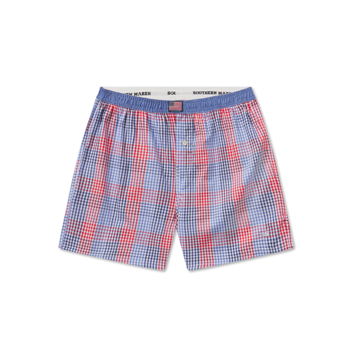 Navy and Red Gingham | Hanover Gingham Boxer