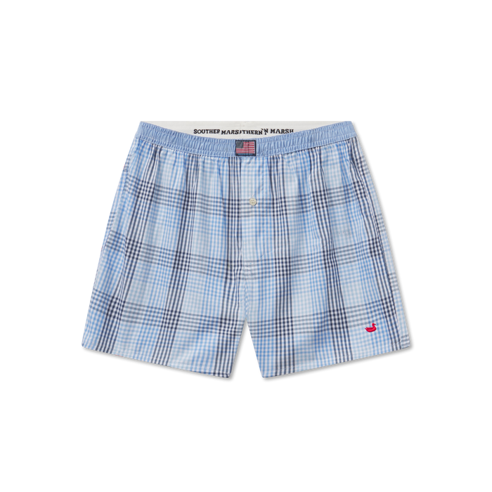 Navy and Blue Gingham / Extra Small