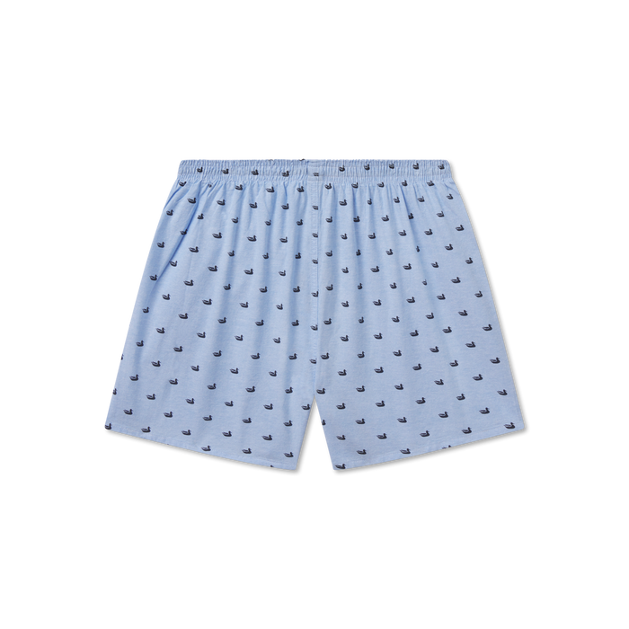 Light Blue with Navy Ducks | Back View