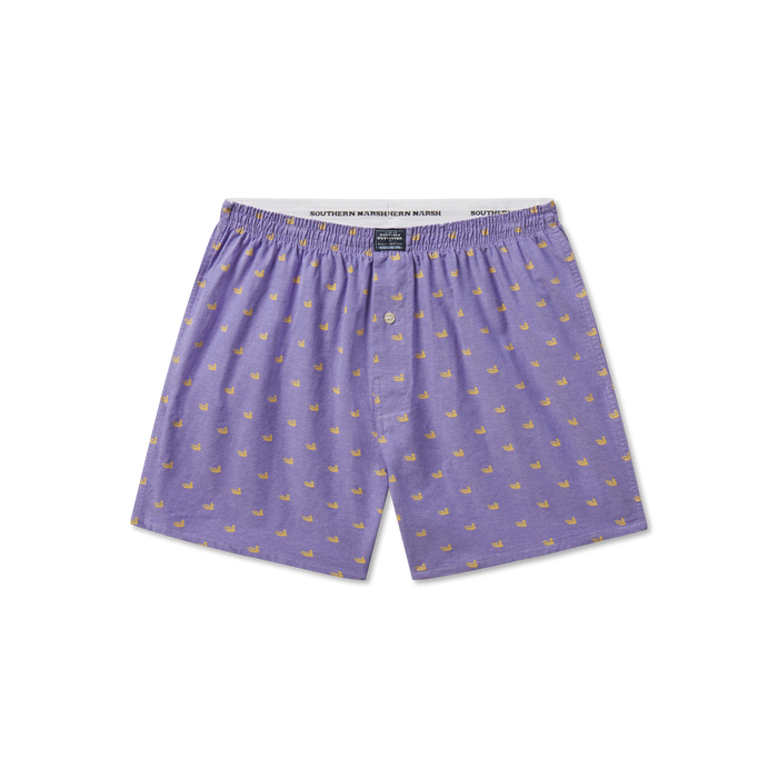 Purple with Gold Ducks