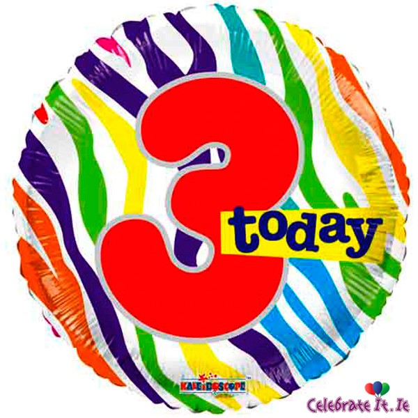 Happy 3rd Birthday Foil Balloon