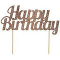 Happy Birthday Cake Toppers Glitter