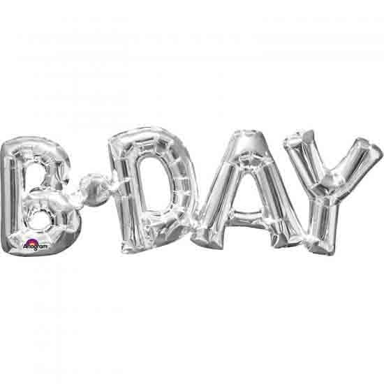 Happy Birthday Shape Balloons- Air-filled