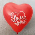 Heart Shape Red Balloons - 5 p pack