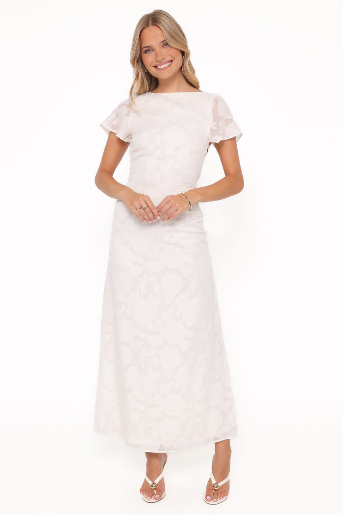 Petal and Pup USA DRESSES Henna Maxi Dress - Ivory