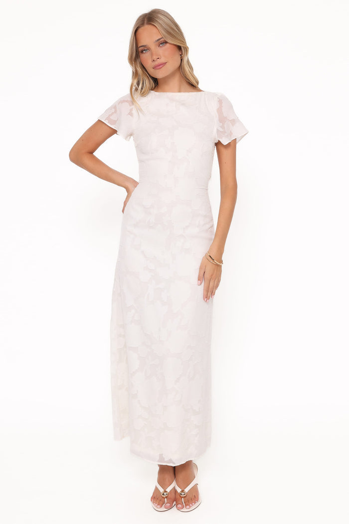 Petal and Pup USA DRESSES Henna Maxi Dress - Ivory