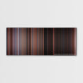Home Alone 2: Lost in New York color palette canvas print: thousands of thin vertical stripes of color