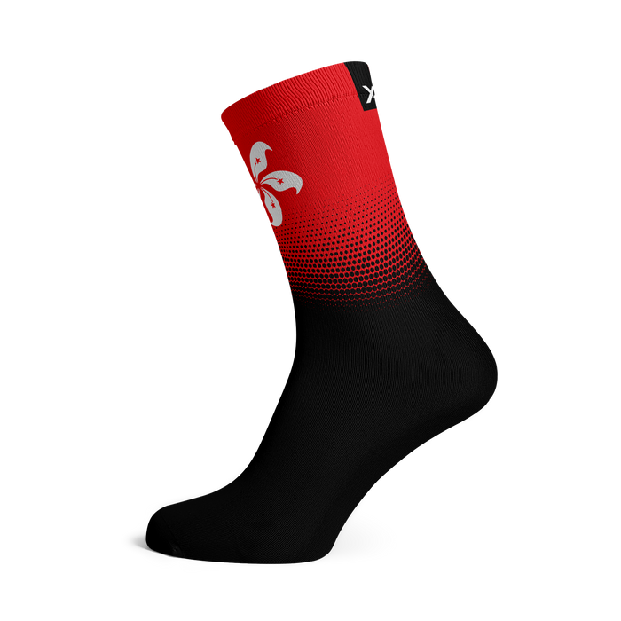 Hong Kong Flag Crew Socks