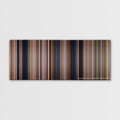 Hotel Rwanda color palette canvas print: thousands of thin vertical stripes of color