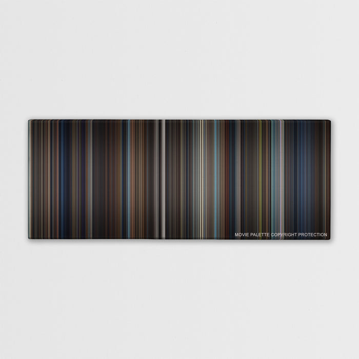 Hugo color palette canvas print: thousands of thin vertical stripes of color