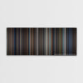 Hugo color palette canvas print: thousands of thin vertical stripes of color