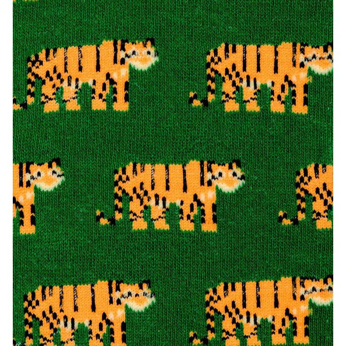 Hunting Tiger Green Socks - Suzie Anderson Home