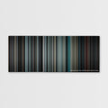 Insidious color palette canvas print: thousands of thin vertical stripes of color