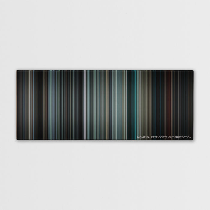 Insidious color palette canvas print: thousands of thin vertical stripes of color
