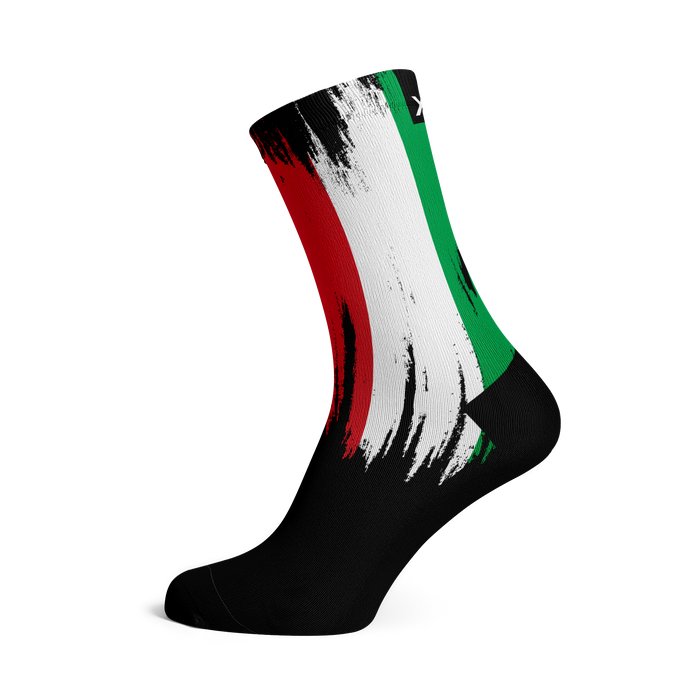 Italy Splash Flag Crew Socks