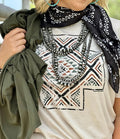 Jackie Aztec Tee V NECK