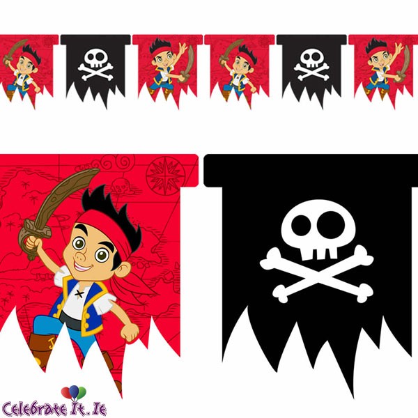 Jake & The Never Land Pirates - Plastic Flag Banner