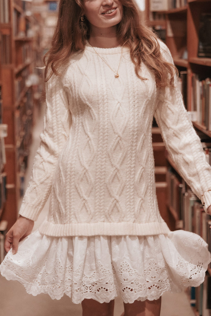 DRESSES Jesper Knit Mini Dress - Ivory
