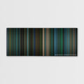 John Wick: Chapter 3 - Parabellum color palette canvas print: thousands of thin vertical stripes of color