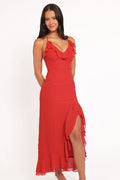 Petal and Pup USA DRESSES Judy Maxi Dress - Red Polka Dot
